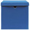Cajas De Almacenaje Con Tapas 4 Uds Azul 28x28x28 Cm Vidaxl