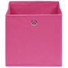 Cajas De Almacenaje 4 Uds Tela No Tejida Rosa 28x28x28 Cm Vidaxl