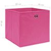 Cajas De Almacenaje 10 Uds Tela No Tejida Rosa 28x28x28 Cm Vidaxl