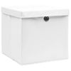 Cajas De Almacenaje Con Tapas 4 Uds Blanco 28x28x28 Cm Vidaxl