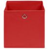 Cajas De Almacenaje 10 Uds Tela No Tejida Rojo 28x28x28 Cm Vidaxl