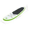 Juego De Tabla De Paddle Surf Hinchable Verde Y Blanco Vidaxl