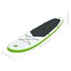 Juego De Tabla Paddle Surf Inflable Verde Y Blanco Vidaxl