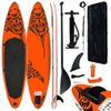 Juego De Tabla De Paddle Surf Inflable Naranja 305x76x15 Cm Vidaxl