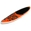 Juego De Tabla De Paddle Surf Inflable Naranja 305x76x15 Cm Vidaxl