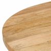 Mesa De Comedor Redonda De Madera Maciza De Mango 110x76 Cm Vidaxl