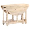 Mesa De Comedor Redonda De Madera Maciza De Mango 110x76 Cm Vidaxl