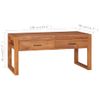 Mueble De Tv De Madera De Teca 100x40x45 Cm Vidaxl