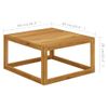 Mesa De Centro De Madera Maciza De Acacia 68x68x29 Cm Vidaxl