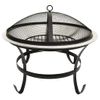 Brasero Y Barbacoa 2 En 1 Atizador Acero Inoxidable 56x56x49 Cm Vidaxl