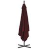 Sombrilla Voladiza Poste De Acero Color Vino Tinto 250x250 Cm Vidaxl