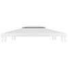 Toldo De Cenador 2 Niveles 310 G/m² 4x3 M Blanco Vidaxl