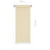 Persiana Enrollable De Exterior Hdpe Crema 60x140 Cm Vidaxl