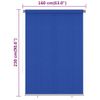 Persiana Enrollable De Jardín Hdpe Azul 160x230 Cm Vidaxl