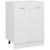 Rogal Armario Inferior De Cocina Aglomerado Blanco 60x46x81,5 Cm Rogal