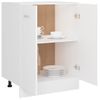 Rogal Armario Inferior De Cocina Aglomerado Blanco 60x46x81,5 Cm Rogal