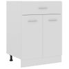 Rogal Armario Inferior Cajón Cocina Aglomerado Blanco 60x46x81,5 Cm Rogal