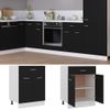 Armario Inferior Cajón Cocina Madera Ingeniería Negro 60x46x81,5cm Vidaxl