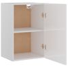 Rogal Armario Colgante Cocina Aglomerado Blanco Brillo 39,5x31x60 Cm Rogal