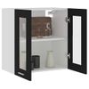 Rogal Armario Colgante Cristal De Aglomerado Negro 60x31x60 Cm Rogal