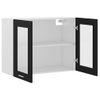 Rogal Armario Colgante Cristal De Aglomerado Negro 80x31x60 Cm Rogal