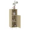 Armario De Baño Madera Contrachapada Color Roble 30x30x95 Cm Vidaxl