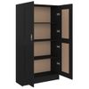 Armario De Libros Madera Contrachapada Negro 82,5x30,5x150 Cm Vidaxl