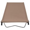 Cama De Camping Tela Oxford Y Acero Taupé 180x60x19 Cm Vidaxl