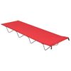 Camas De Camping 2 Uds Tela Oxford Y Acero Rojo 180x60x19 Cm Vidaxl