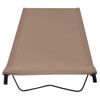 Camas De Camping 2 Uds Tela Oxford Y Acero Taupé 180x60x19 Cm Vidaxl