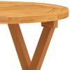 Mesa Bistró De Terraza Madera Maciza De Acacia Ø46x47 Cm Vidaxl