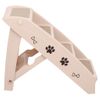 Escalera Plegable Para Perros Crema 62x40x49,5 Cm Vidaxl