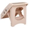 Escalera Plegable Para Perros Crema 62x40x49,5 Cm Vidaxl