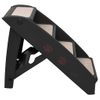 Escalera Plegable Para Perros Negro 62x40x49,5 Cm Vidaxl