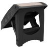 Escalera Plegable Para Perros Negro 62x40x49,5 Cm Vidaxl