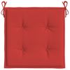 Cojines De Silla De Jardín 2 Uds Tela Oxford Rojo 40x40x3 Cm Vidaxl