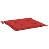 Cojines De Silla De Jardín 6 Uds Tela Oxford Rojo 40x40x3 Cm Vidaxl