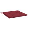 Cojines Silla De Jardín 2 Uds Tela Oxford Rojo Tinto 40x40x3 Cm Vidaxl