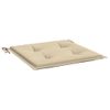 Cojines De Silla De Jardín 4 Uds Tela Oxford Beige 50x50x3 Cm Vidaxl