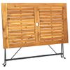 Mesa Plegable De Jardín De Madera Maciza De Acacia 120x70x74 Cm Vidaxl