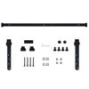 Kit Mini Puerta Corredera Armario Acero Carbono 122 Cm Vidaxl