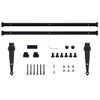 Kit Mini Puerta Corredera De Armario Acero Carbono 183 Cm Vidaxl