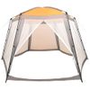 Carpa Para Piscina De Tela Gris 500x433x250 Cm Vidaxl