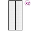 Mosquiteras Para Puerta Bloque Magnético 2 Uds Negro 210x90 Cm Vidaxl