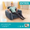 Silla Extensible Flotante Gris Oscuro 117x224x66 Cm Intex