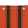 Toldo Pantalla Para Balcón Tela Oxford Naranja Marrón 140x240cm Vidaxl