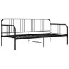 Estructura De Sofá Cama De Metal Negro 90x200 Cm