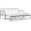 Estructura De Sofá Cama Extraíble De Metal Gris 90x200 Cm