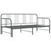 Estructura De Sofá Cama Extraíble De Metal Gris 90x200 Cm