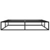 Estructura De Cama De Metal Negro 200x200 Cm